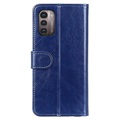 Nokia G21/G11 Lompakkokotelo Magneettisella Sulkimella - Sininen