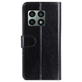 OnePlus 10 Pro Lompakkokotelo Magneettisella Sulkimella - Musta