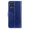 Samsung Galaxy M53 Lompakkokotelo Magneettisella Sulkijalla - Sininen