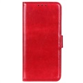 Samsung Galaxy S22 Ultra 5G Lompakkokotelo Magneettisella Sulkijalla - Punainen