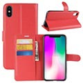 iPhone XR Lompakkokotelo Magneettisella Sulkijalla - Punainen