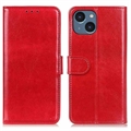iPhone 15 Lompakkokotelo Magneettisella Sulkijalla - Punainen