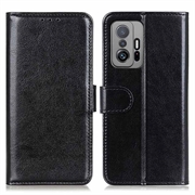 Xiaomi 11T/11T Pro Lompakkokotelo Jalustalla - Musta