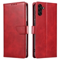 Samsung Galaxy A04s/A13 5G Lompakkokotelo Magneettisella Sulkijalla - Punainen