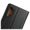 Samsung Galaxy Note10+ Nahkainen Lompakkokotelo - Musta