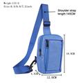 Vedenkestävä Nylon rinta- ja olkapääpuhelinlaukku - sopii 6.5" - 7.2" puhelimille