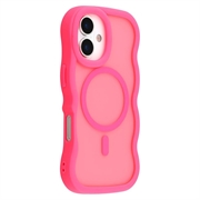 iPhone 17 Aaltoreuna magneettinen hybridikotelo - Vaaleanpunainen väri