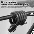 West Biking YP0705099 Teräteräksestä valmistettu varkaudenestoavain Pyörän lukko - 1.2m