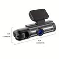 WiFi Dual-Lens Dash Cam 1080p IR-yökuvauksella varustettuna