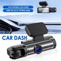 WiFi Dual-Lens Dash Cam 1080p IR-yökuvauksella varustettuna