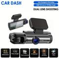 WiFi Dual-Lens Dash Cam 1080p IR-yökuvauksella varustettuna