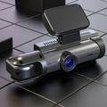 WiFi Dual-Lens Dash Cam 1080p IR-yökuvauksella varustettuna
