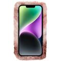 3D Plush Karvainen Talvi iPhone 14 Plus TPU Kotelo - Ruskea Karhu