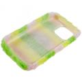 3D Plush Karvainen talvi iPhone 14 Pro TPU Kotelo - Keltainen Rosa
