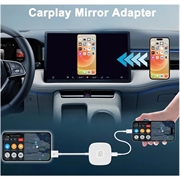 Langallinen CarPlay Mirror Adapter THT-020-7 iPhonelle - USB-A, USB-C - Valkoinen