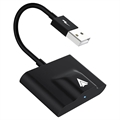 Langaton Android Auto Sovitin - USB, USB-C (Avoin pakkaus - Erinomainen) - Musta