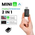 Langaton CarPlay & Android Auto 2-in-1 USB-dongle ja USB-C-sovitin