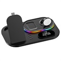 Langaton Lataussasema RGB Valolla ja Digitaalikellolla A06