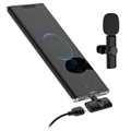 Langaton Lavalier / Lapel Mikrofoni K2 - USB-C - Musta