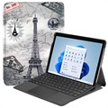Wonder Sarja Microsoft Surface Pro 8 Folio-kotelo - Eiffel Torni
