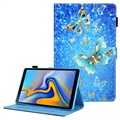 Samsung Galaxy Tab A7 Lite Wonder Series Folio Kotelo - Sininen Perhoset