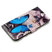 Honor 400 Lite Wonder Series Lompakkokotelo - Sininen Perhoset