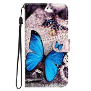 Honor 400 Lite Wonder Series Lompakkokotelo - Sininen Perhoset