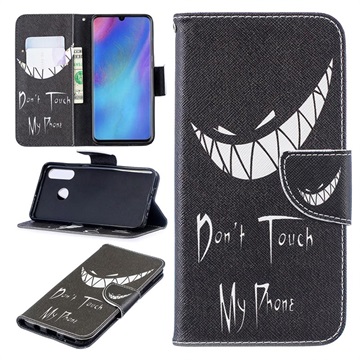 Wonder Series Huawei P30 Lite Lompakkokotelo - Don\'t Touch