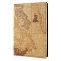 iPad Air World Map Folio Kotelo - Ruskea