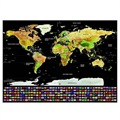 Scratch Map Maailman Raaputuskartta Valtioiden Lipuilla