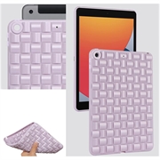 iPad 10.2 2019/2020/2021 Kudottu Teksturoitu TPU-kotelo - Violetti