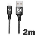Wozinsky Data & Latauskaapeli - USB-A/Lightning - 2m - Musta