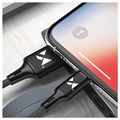 Wozinsky Data & Latauskaapeli - USB-A/Lightning - 2m - Musta