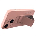 Wozinsky Kickstand iPhone 13 Mini Silikonikotelo - Pinkki