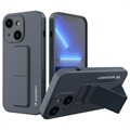 Wozinsky Kickstand iPhone 13 Silikonikotelo - Tummansininen