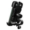 Wozinsky matkapuhelimen pidike pyörän / moottoripyörän ohjaustankoon - 4.7"-7.1" - musta