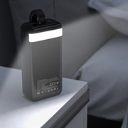 Wozinsky W8 30W:n 30000mAh:n varavirtalähde, kolmella liitännällä - musta