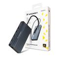 Wozinsky WDS03Y5S 14-in-1 USB-C-keskitin, joka tukee kolmea näyttöä - harmaa
