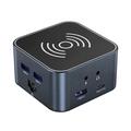 Wozinsky WHBC09Y8S Monikäyttöinen 12-in-1 USB-C-keskitin 15W langattomalla latauksella - harmaa