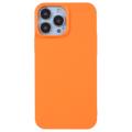 X-Level iPhone 14 Pro Kumipäällysteinen Muovikuori - Oranssi