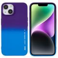 X-Level Rainbow iPhone 14 Plus TPU Suojakuori - Sininen / Violetti