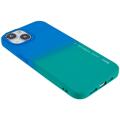 X-Level Rainbow iPhone 14 Plus TPU Suojakuori - Vihreä / Sininen