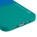 X-Level Rainbow iPhone 14 Plus TPU Suojakuori - Vihreä / Sininen