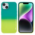X-Level Rainbow iPhone 14 Plus TPU Suojakuori - Keltainen / Vihreä