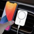 X16 Magneettinen langaton autolaturi tuuletusaukolle 15W - Valkoinen
