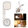 XJ105 Magneettinen LED-selfievalo meikkipeilillä ja puhelintelineellä - valkoinen