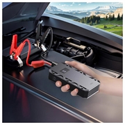 XO CZ025 3-in-1 auton hyppykäynnistin ja tehopankki 10000mAh taskulampulla - musta