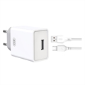 Beline Universal Dual-Port Seinälaturi & MicroUSB Kaapeli - Musta