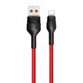 XO NB55 USB-A / USB-C-kaapeli - 5A, 1m - punainen