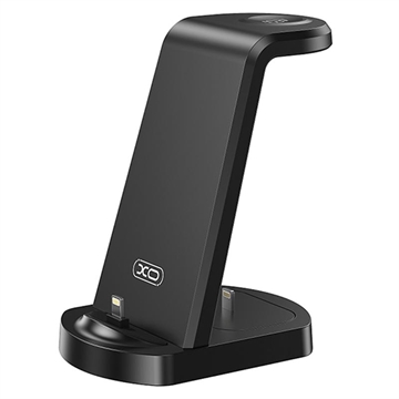 XO WX035 3-In-1 latausteline Lightning-liittimellä 15W - musta